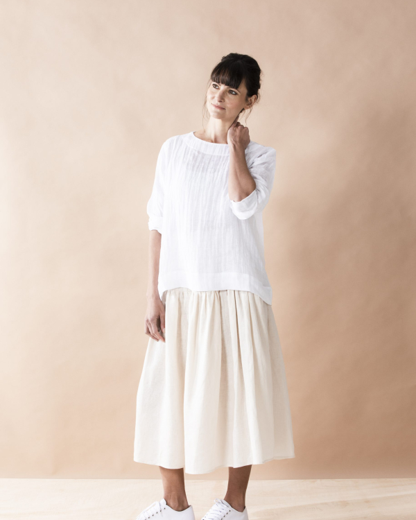 Gathered Maxi Skirt