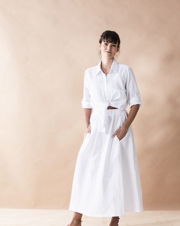 Linen Maxi Skirt