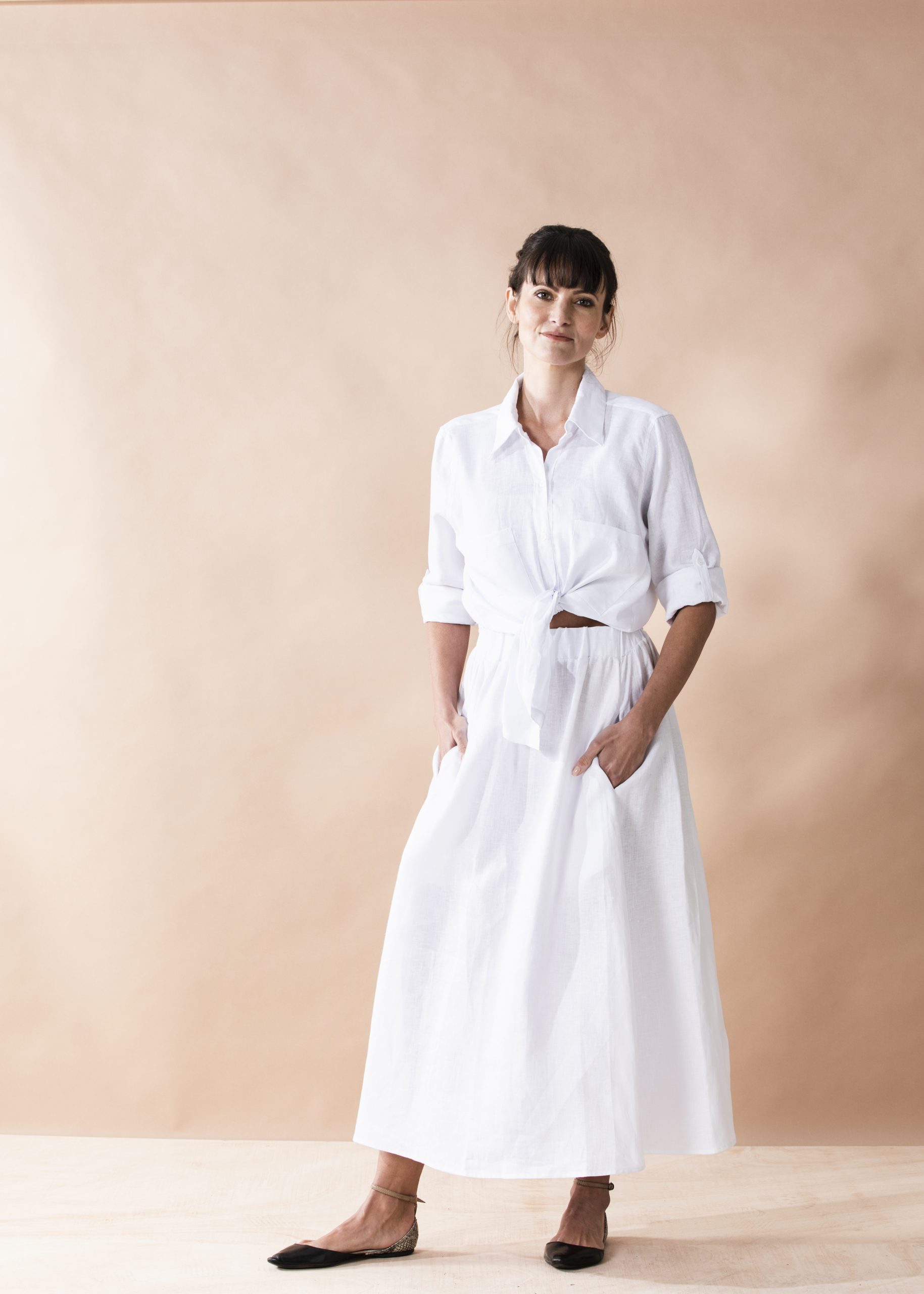 Linen Maxi Skirt
