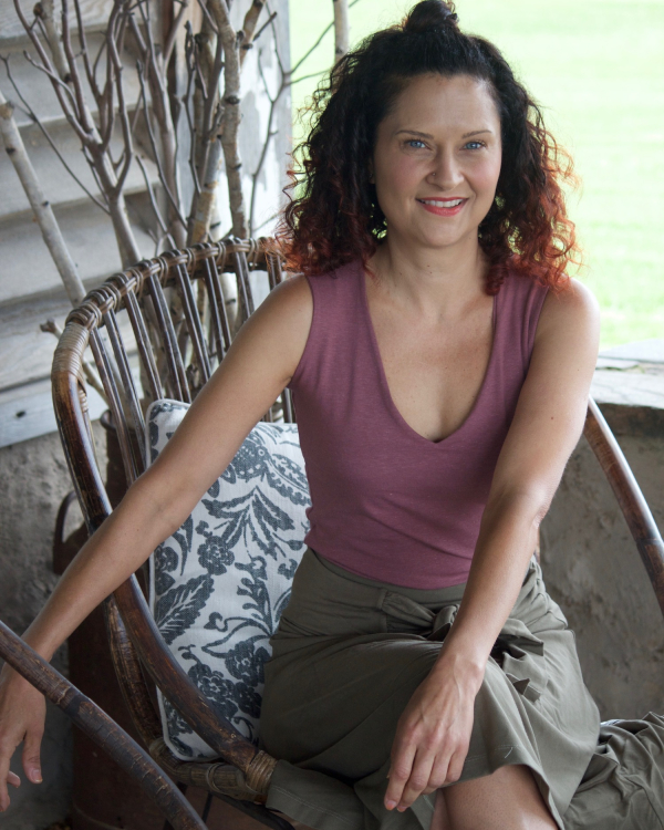 Hemp and Organic Cotton V Neck Top With Self Bra