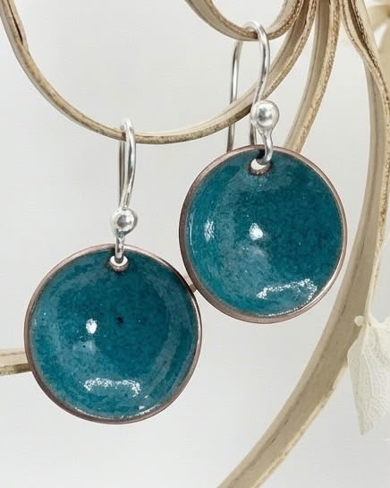 Turquoise Grey Everyday Earrings