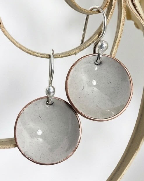 Pastel Grey Everyday Earrings
