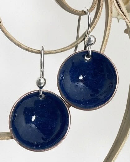 Navy Everyday Earrings